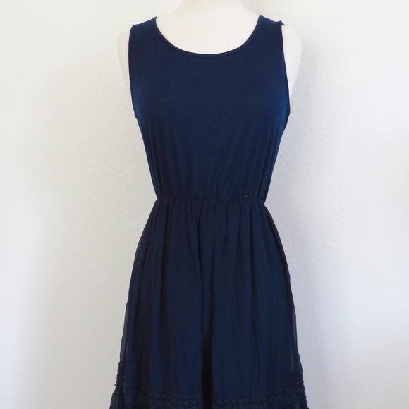 Navy Slip Dress - Picture 1 of 6